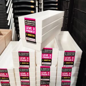 KIT LEVE 3 E PAGUE 2 ORGANIZADOR DE GAVETAS SLIM