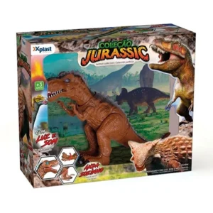COLEÇÃO JURASSIC COM MOVIMENTO E LUZ