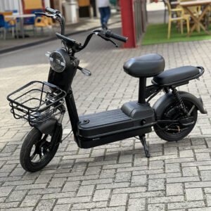 SCOOTER ELETRICA MOTOR 350W COBRE BATERIA 48V12A CHUMBO PRETO