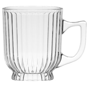 JOGO 6 XÍCARAS CAFÉ EM VIDRO ORLANDO LINES 90ML TRANSPARENTE