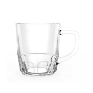 JOGO 6 XÍCARAS CAFÉ EM VIDRO STANLEY ROSE 90ML