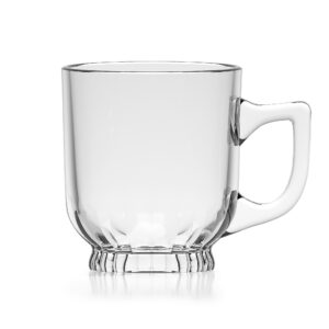 JOGO 6 XÍCARAS CHÁ EM VIDRO ORLANDO 200ML TRANSPARENTE