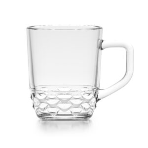 JOGO 6 XÍCARAS CHÁ EM VIDRO STANLEY ROSE 200ML TRANSPARENTE