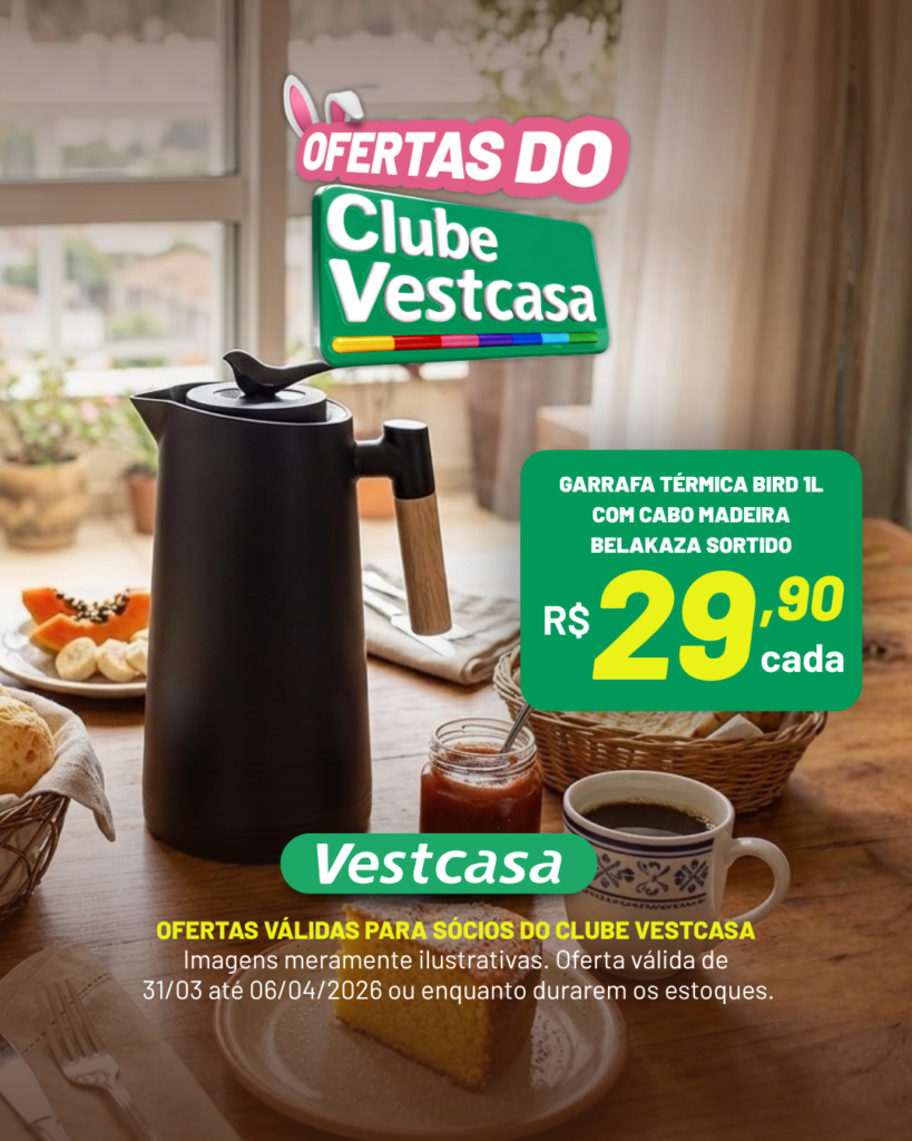 GARRAFA TÉRMICA BIRD 1L CABO MADEIRA BELAKAZA SORTIDO