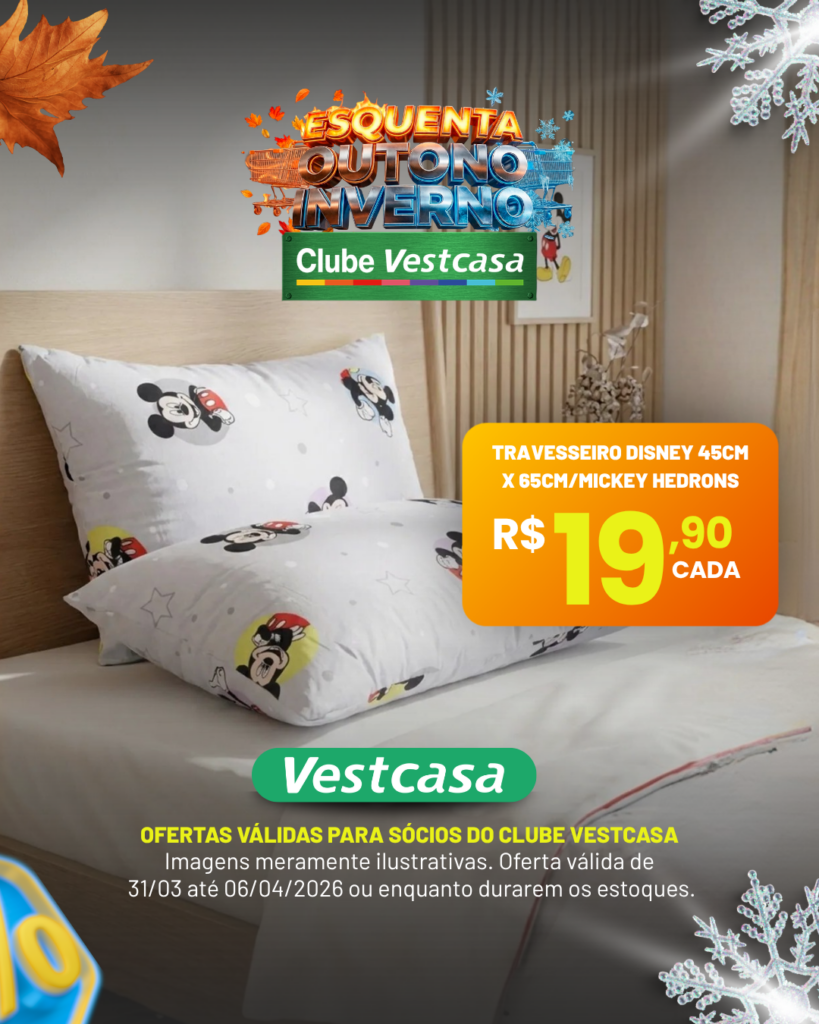 TRAVESSEIRO DISNEY 45CM X 65CM/MICKEY HEDRONS