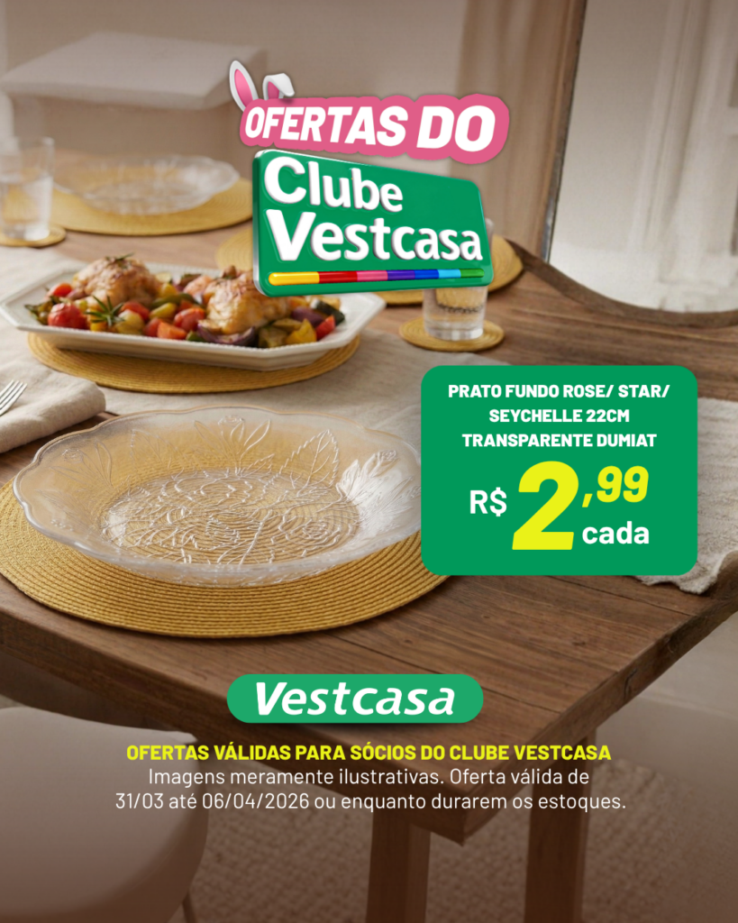 PRATO FUNDO ROSE/ STAR/ SEYCHELLE 22CM TRANSPARENTE DUMIAT