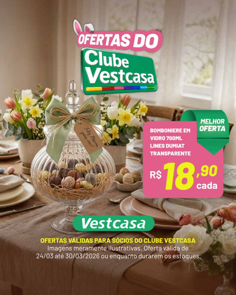 BOMBONIERE EM VIDRO 700ML LINES DUMIAT CLEAR/TRANSPARENTE