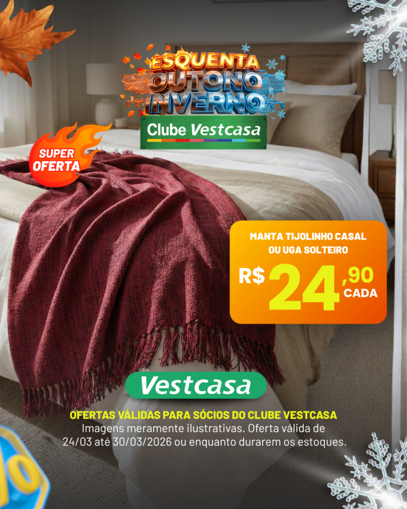 MANTA TIJOLINHO CASAL OU UGA SOLTEIRO