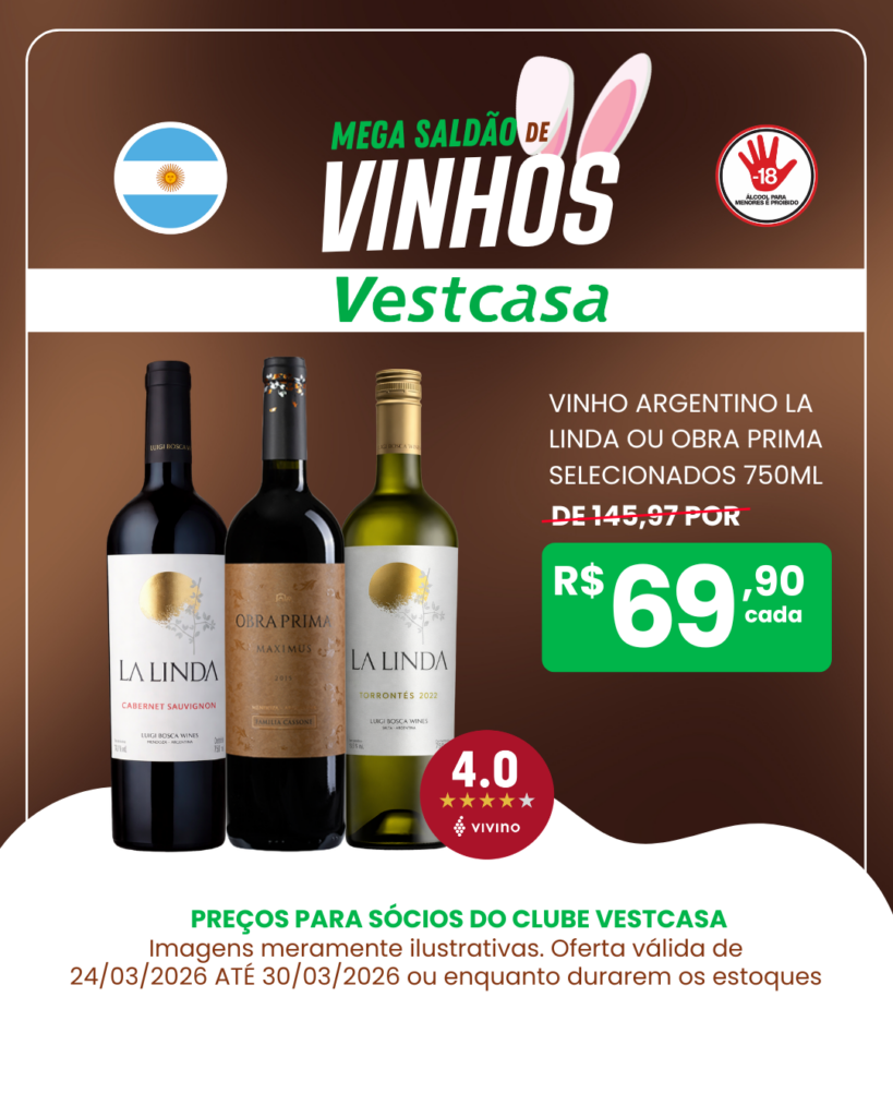 VINHO ARGENTINO LA LINDA OU OBRA PRIMA SELECIONADOS 750ML