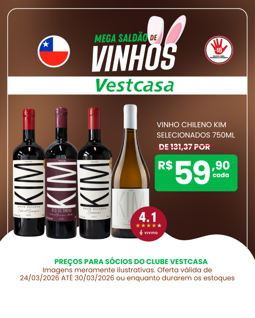 VINHO CHILENO KIM SELECIONADOS 750ML
