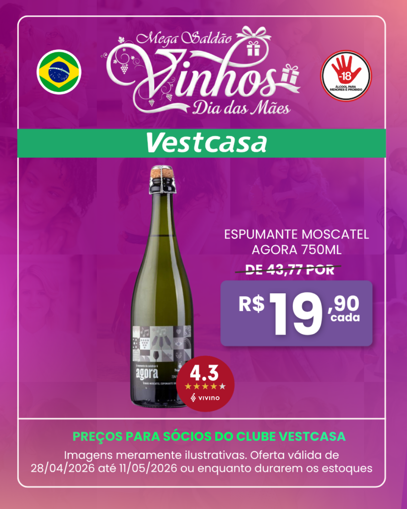 ESPUMANTE MOSCATEL AGORA 750ML