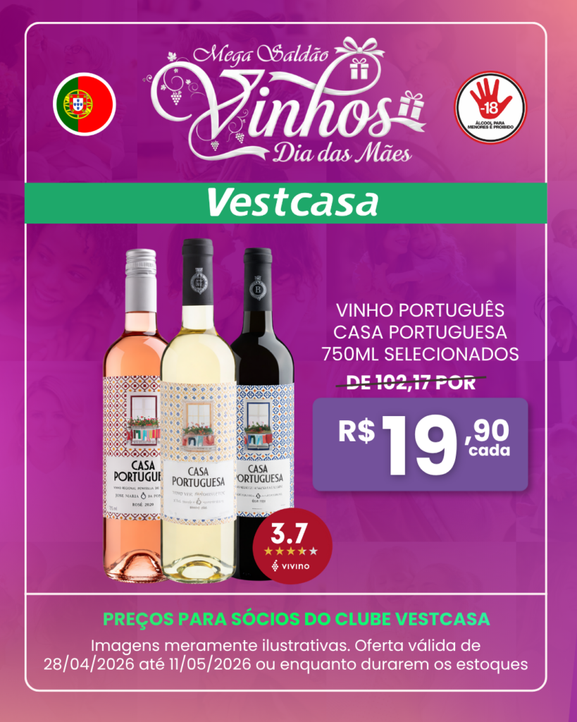 VINHO PORTUGUÊS CASA PORTUGUESA 750ML SELECIONADOS
