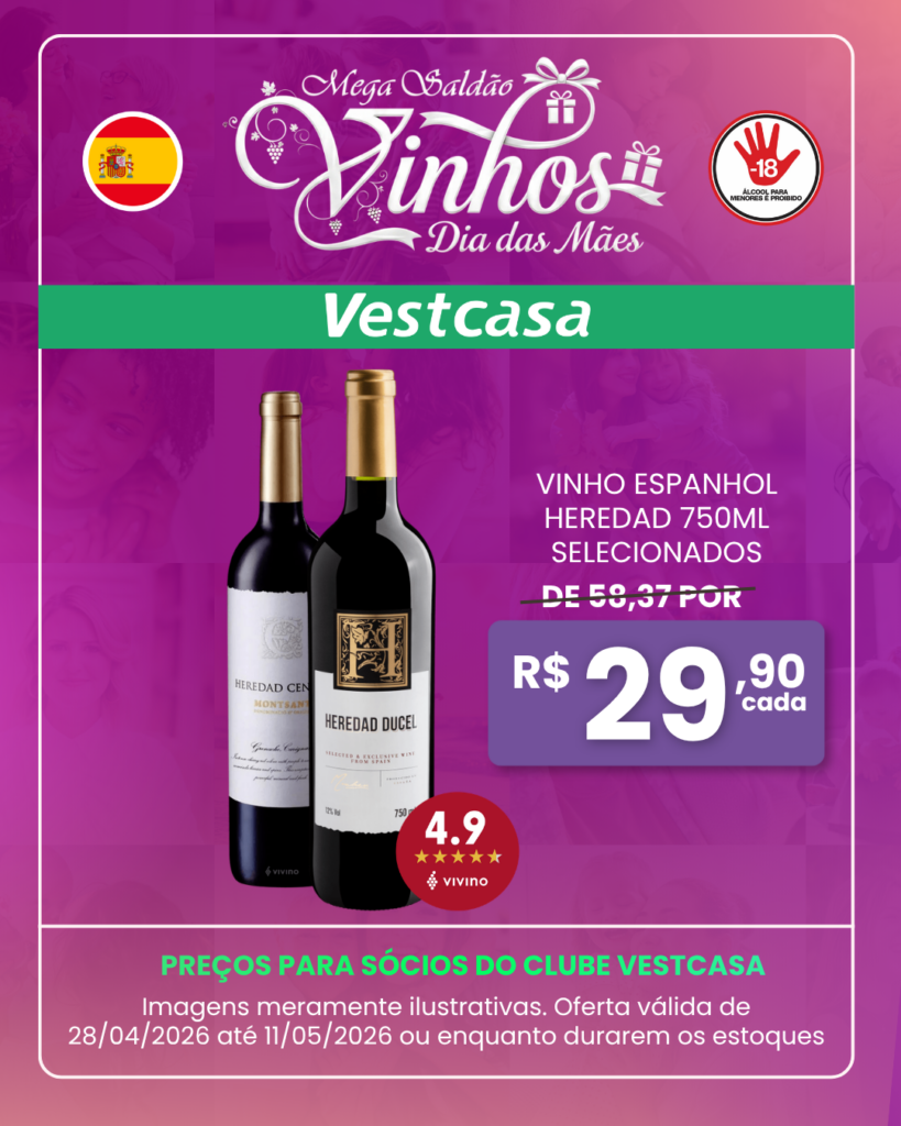 VINHO ESPANHOL HEREDAD 750ML SELECIONADOS