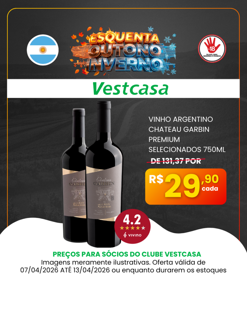 VINHO ARGENTINO CHATEAU GARBIN PREMIUM SELECIONADOS 750ML