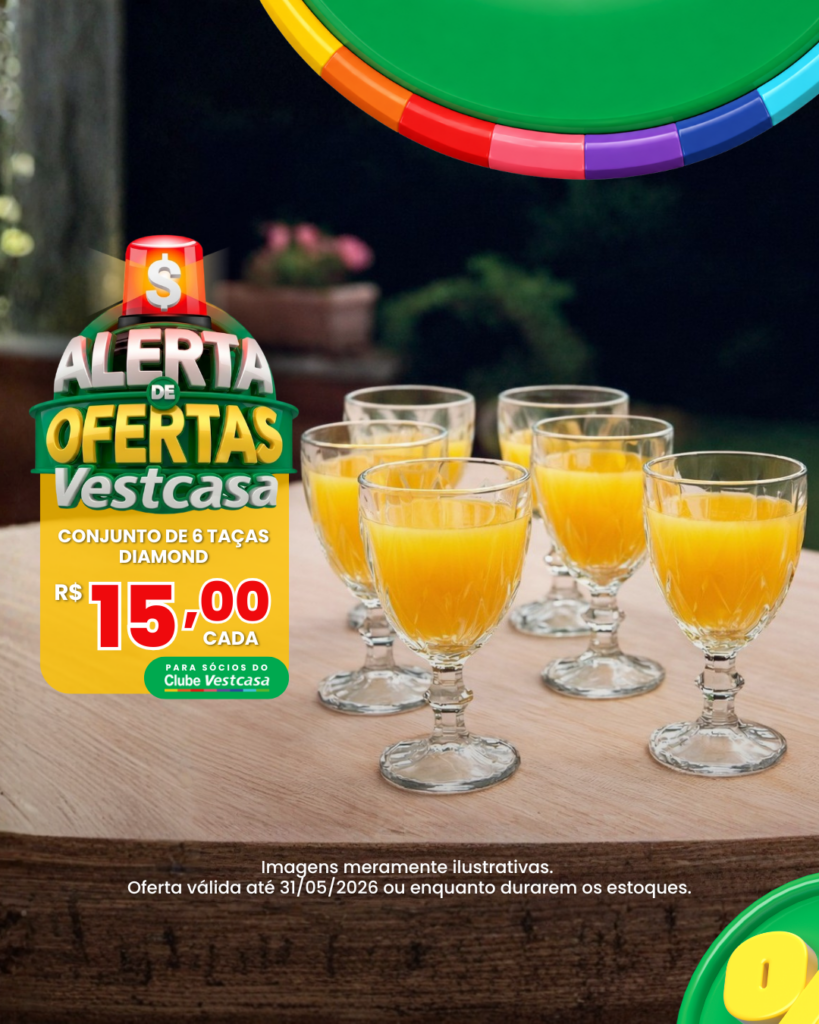 CONJUNTO 6 TAÇAS DIAMOND 340ML