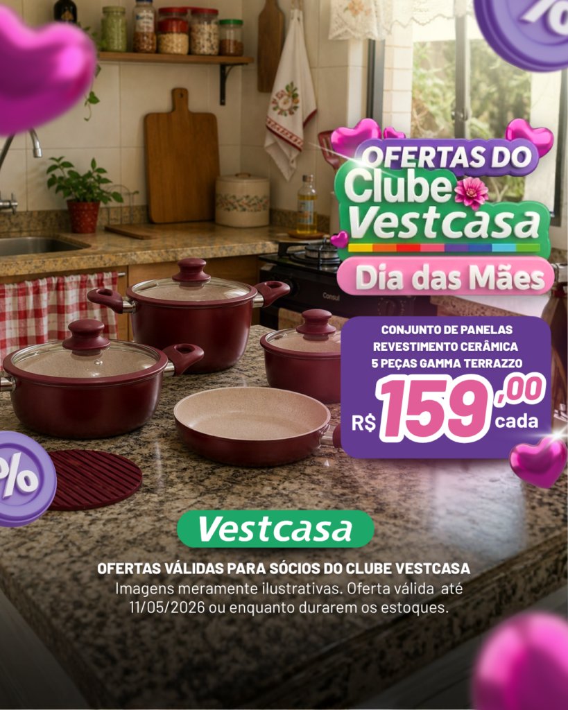 CONJUNTO PANELA CERÂMICA TERRAZZO 5 PEÇAS GAMMA