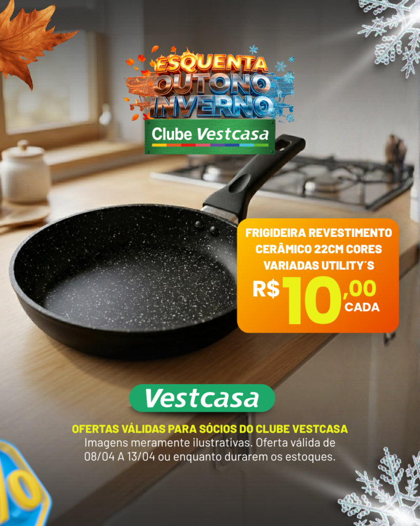 FRIGIDEIRA REVESTIMENTO CERÂMICO 22CM CORES VARIADAS UTILITY´S