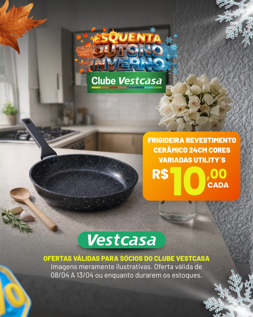 FRIGIDEIRA REVESTIMENTO CERÂMICO 24CM CORES VARIADAS UTILITY´S