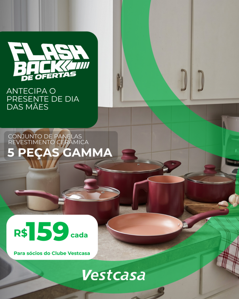 CONJUNTO DE PANELAS REVESTIMENTO CERÂMICA 5 PEÇAS GAMMA