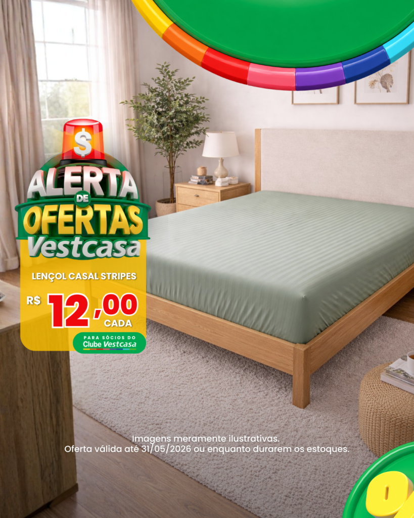 LENÇOL CASAL STRIPES