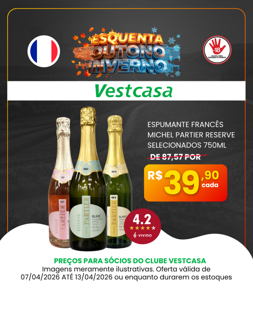 ESPUMANTE FRANCÊS MICHEL PARTIER RESERVE SELECIONADOS 750ML