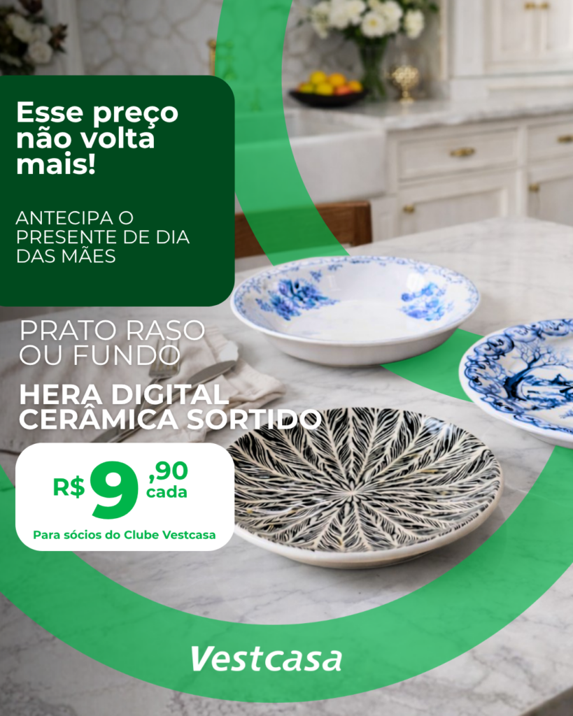 PRATO RASO OU FUNDO HERA DIGITAL SORTIDO