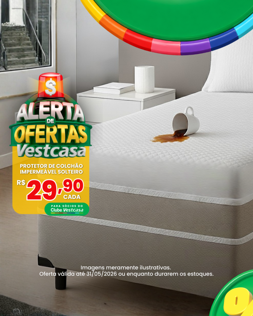 PROTETOR DE COLCHÃO IMPERMEÁVEL SOLTEIRO