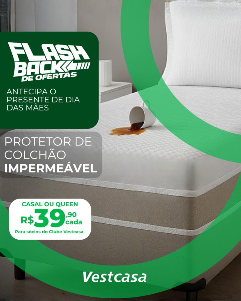 PROTETOR DE COLCHÃO IMPERMEÁVEL CASAL OU QUEEN