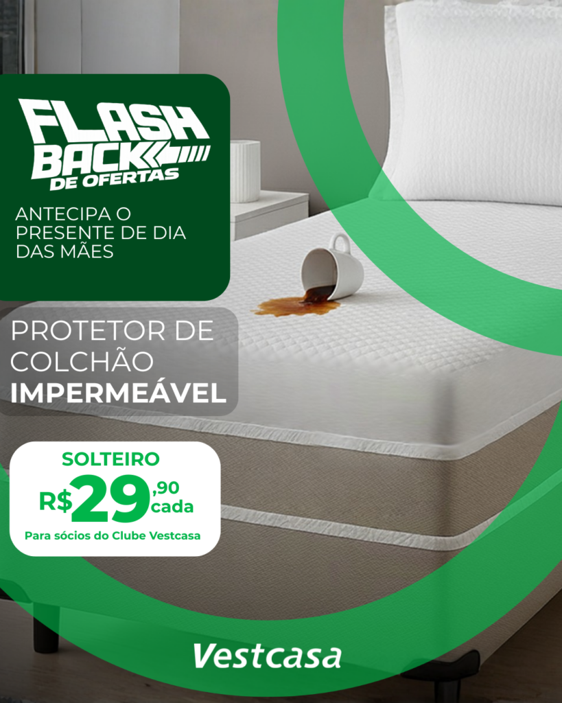 PROTETOR DE COLCHÃO IMPERMEÁVEL SOLTEIRO