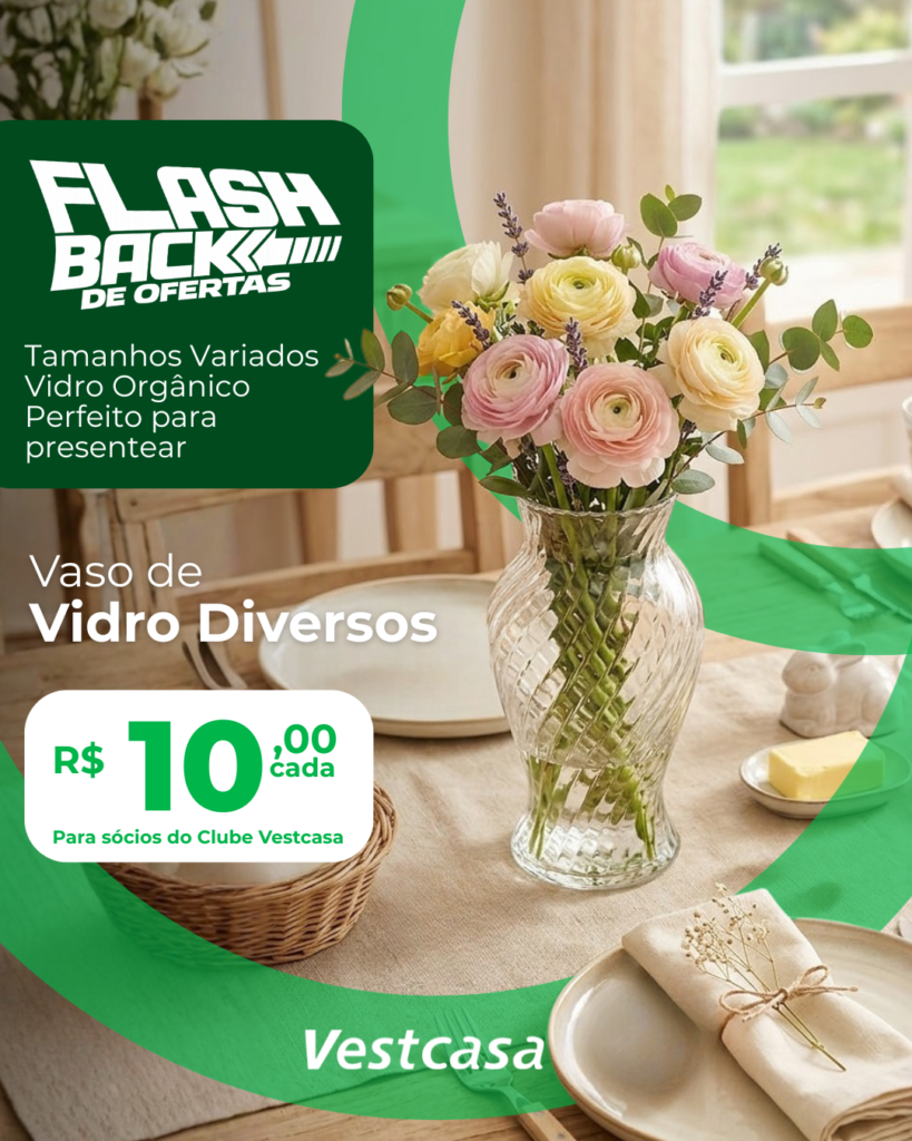 VASO DE VIDRO DIVERSOS