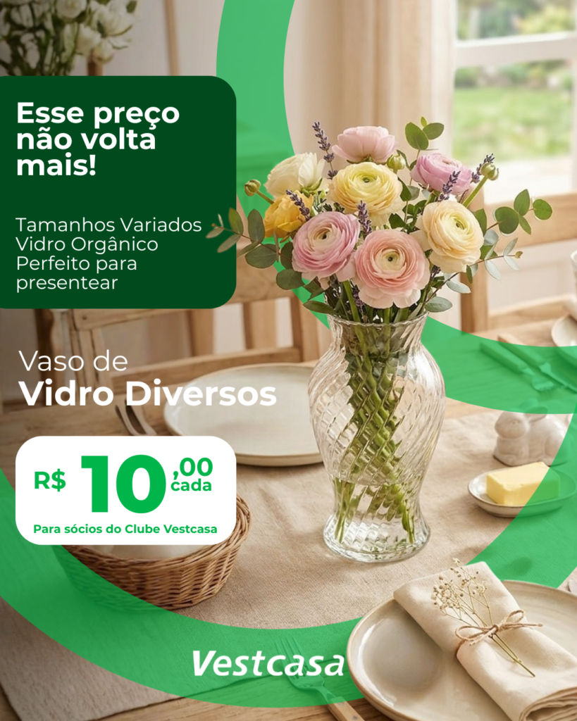 VASO DE VIDRO DIVERSOS