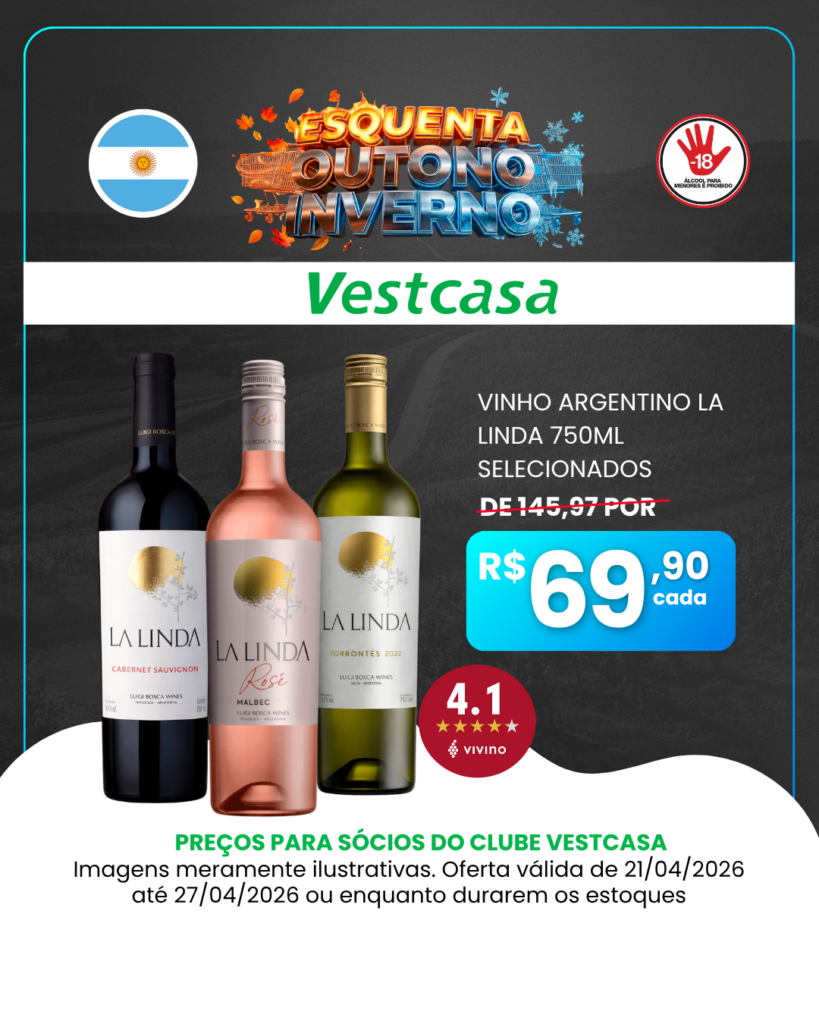 VINHO ARGENTINO LA LINDA 750ML SELECIONADOS