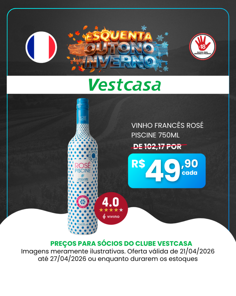 VINHO FRANCÊS ROSE PISCINE 750ML
