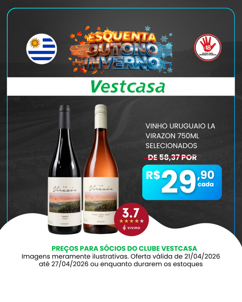 VINHO URUGUAIO LA VIRAZON 750ML SELECIONADOS