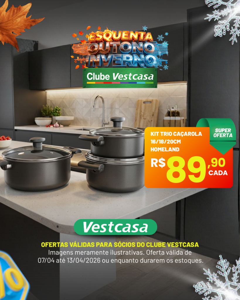 KIT TRIO CAÇAROLA 16/18/20 HOMELAND