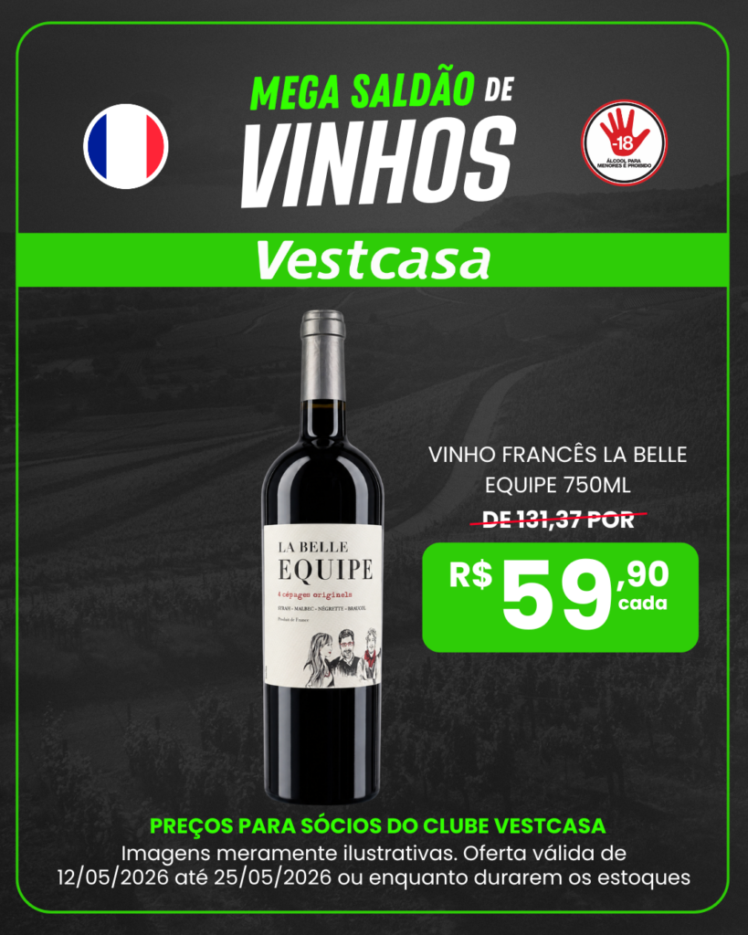 VINHO FRANCÊS LA BELLE EQUIPE 750ML