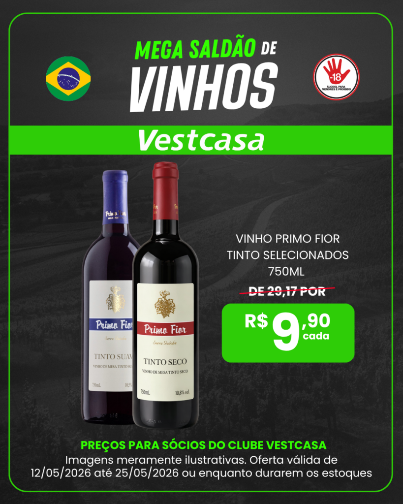 VINHO PRIMO FIOR TINTO SELECIONADOS 750ML