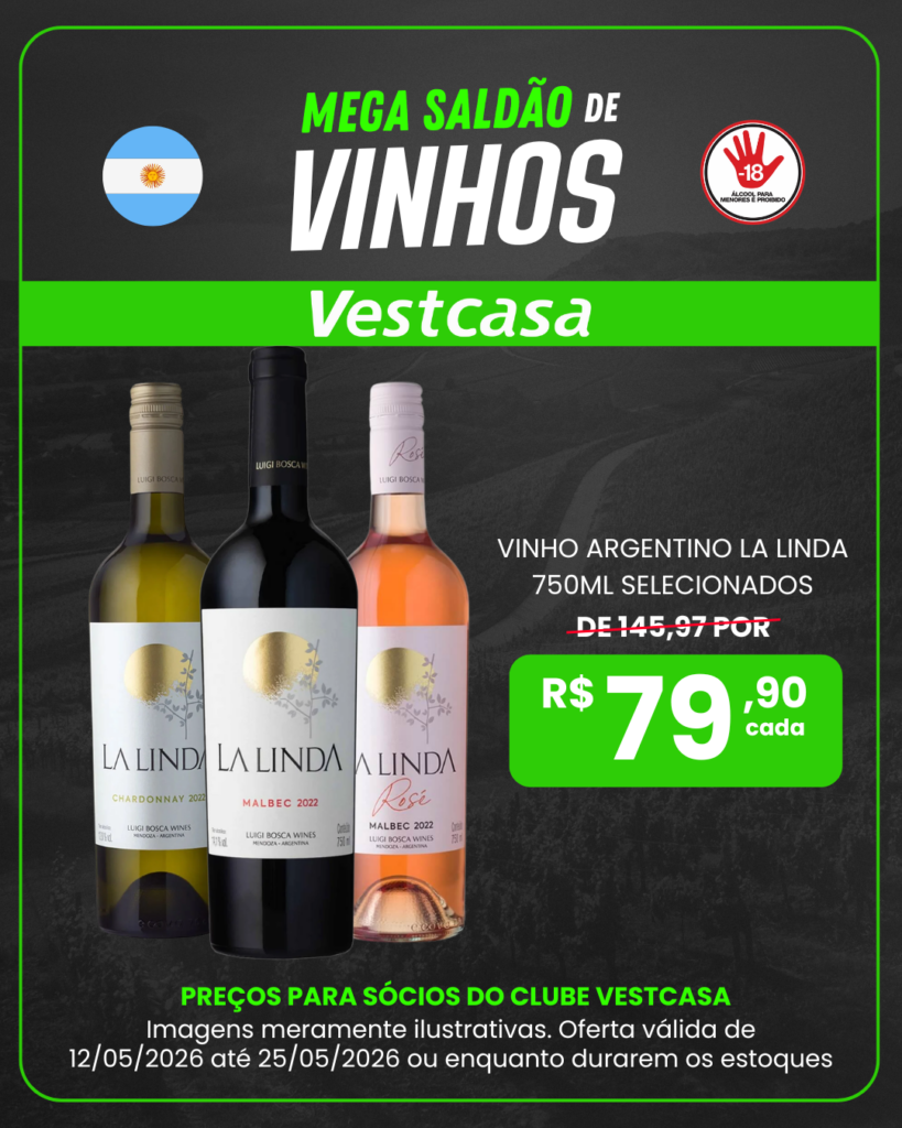 VINHO ARGENTINO LA LINDA 750ML SELECIONADOS