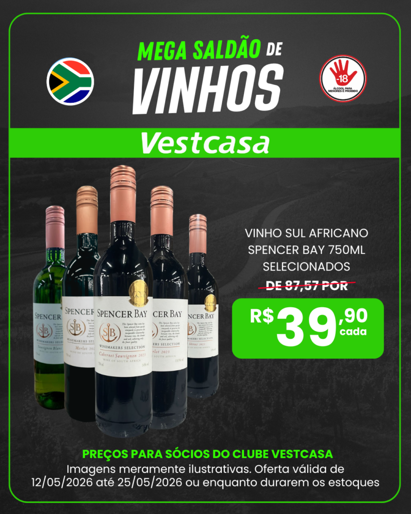 VINHO SUL AFRICANO SPENCER BAY 750ML SELECIONADOS