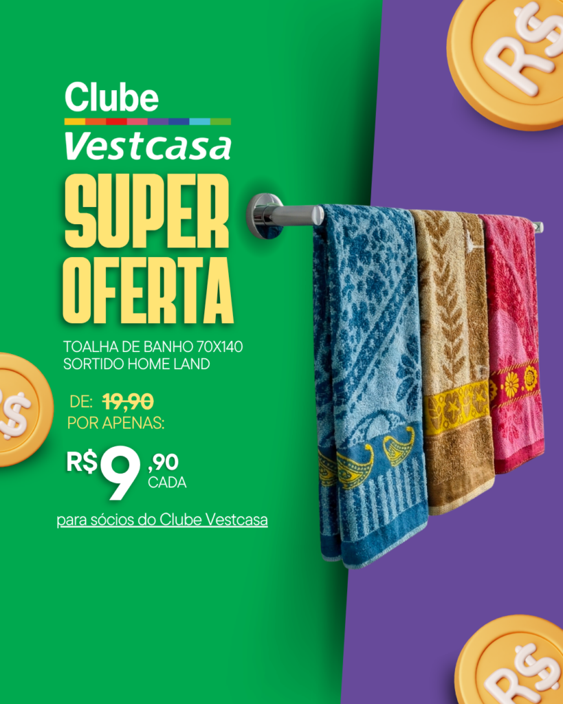 TOALHA DE BANHO 70X140 SORTIDO HOMELAND