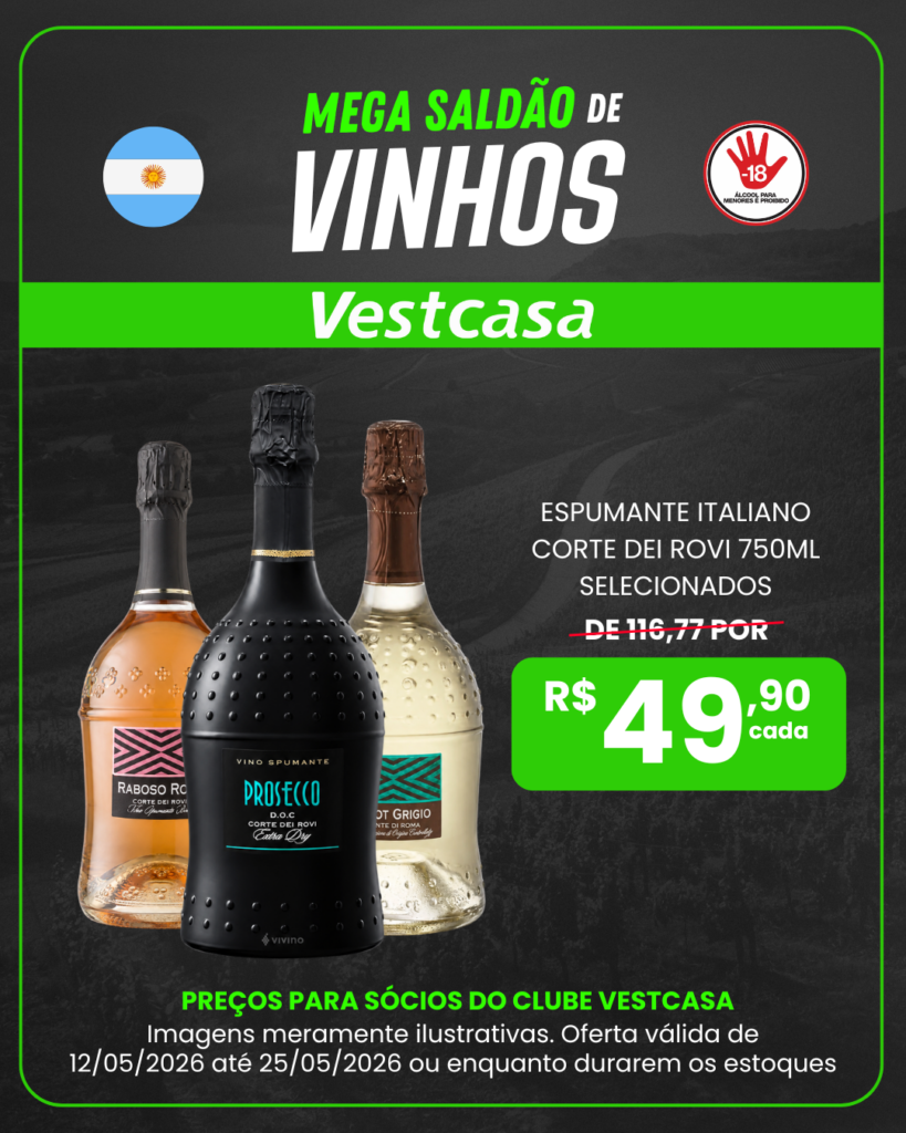 ESPUMANTE ITALIANO CORTE DEI ROVI 750ML SELECIONADOS